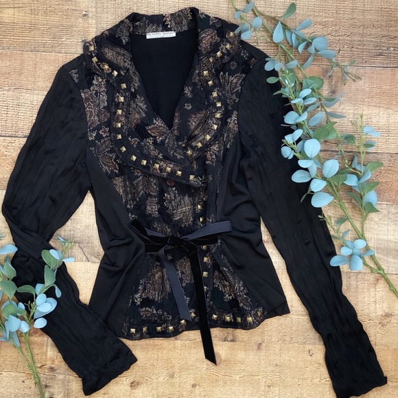 ALBERTO MAKALI Gorgeous Jacket that Ties in Front - Picture 1 of 11